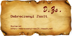 Debreczenyi Zsolt névjegykártya